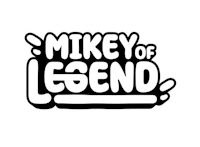 mikey of legend logo on a green background